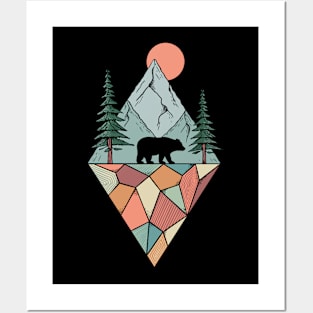 Nature polygons Posters and Art